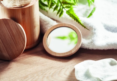 Logo trade liikelahja kuva: Bambu meikkipeili