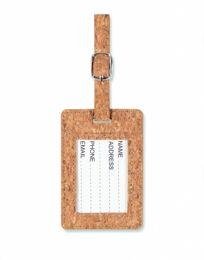 Logo trade liikelahja kuva: Cork luggage tag