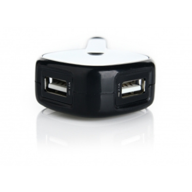 Logo trade liikelahja mainoslahja tuotekuva: Dual USB autolaturi