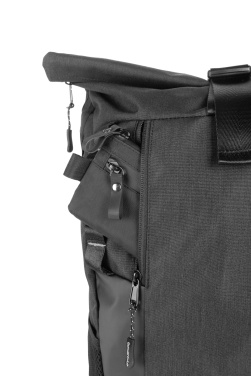 Logotrade mainostuotet kuva: Rolltop reppu ELBERT Schwarzwolf