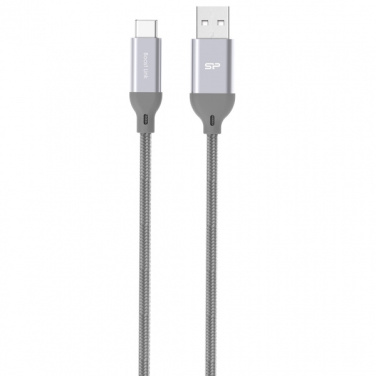 Logo trade liikelahja mainoslahja tuotekuva: Nailoninen tiedonsiirtokaapeli LK30 Type - C Quick Charge 3.0