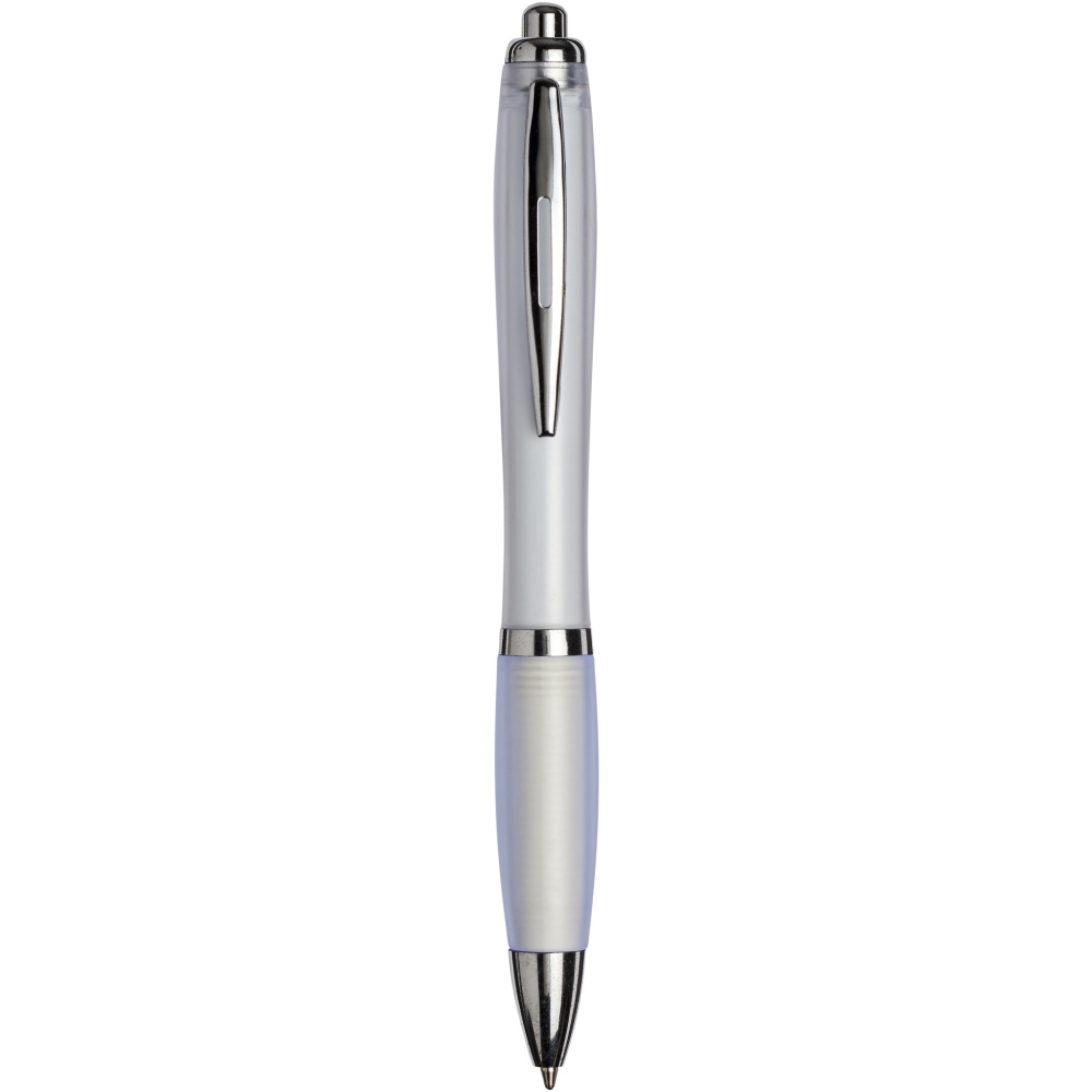Logotrade liikelahjat kuva: Curvy ballpoint pen with frosted barrel and grip