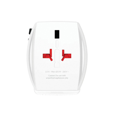 Logo trade mainoslahjat tuotekuva: SKROSS World Travel adapteri MUV 65W PD USB C -kaapelilla