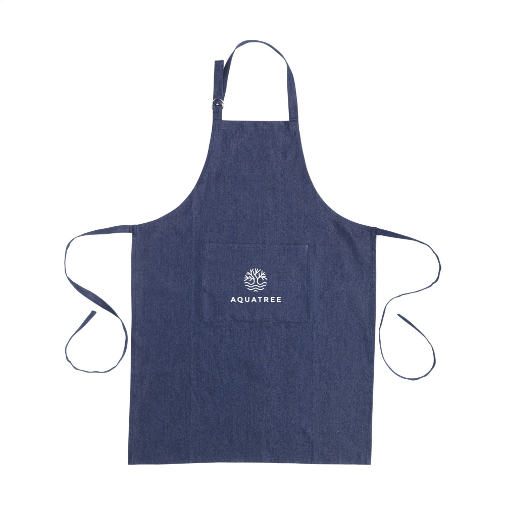Logo trade mainostuotet tuotekuva: Esiliina GRS Kierrätetty Denim (220 g/m²)