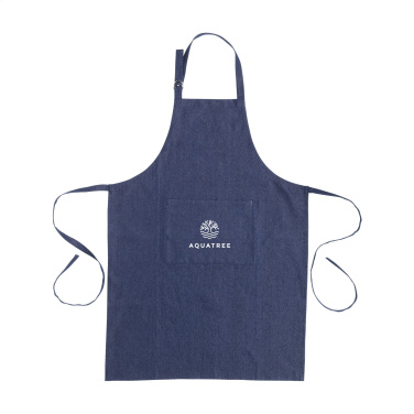 Logotrade liikelahjat mainoslahjat tuotekuva: Esiliina GRS Kierrätetty Denim (220 g/m²)
