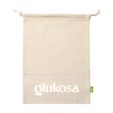 Logotrade liikelahjat mainoslahjat tuotekuva: Natura Organic GOTS Mesh Bag (120 g/m²) hedelmäpussi
