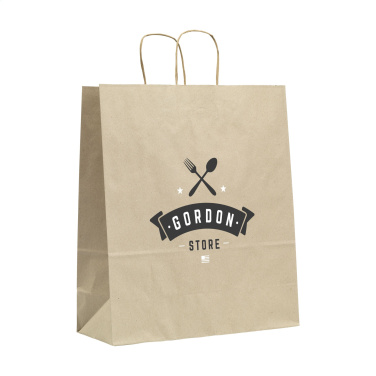 Logo trade mainostuote kuva: Leaf It Bag Leveä kierrätetty ruohopaperi (90 g/m²) L