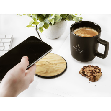Logotrade liikelahjat mainoslahjat tuotekuva: Bamboo 10W Wireless Charger langaton pikalaturi