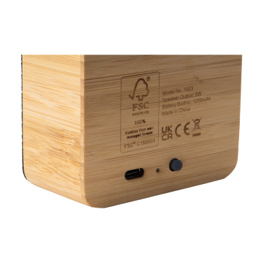 Logo trade mainoslahja kuva: Sonido 5W Bamboo langaton kaiutin