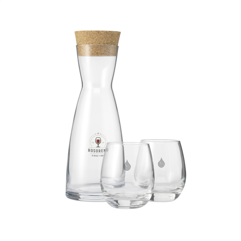 Logo trade mainostuote kuva: Ypsilon Carafe 1 L korkkikorkilla