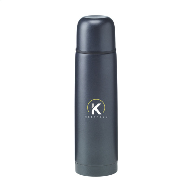 Logo trade mainoslahjat tuotekuva: Frosted Bottle RCS Recycled Steel 500 ml lämpöpullo