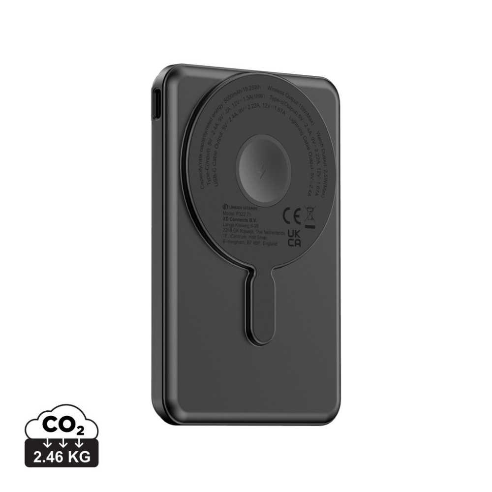 Logotrade liikelahjat kuva: Urban Vitamin Redwood 5in1 5000mah 20W PD tehopankki