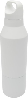 Logotrade mainoslahjat kuva: Odessy 600 ml:n RCS-sertifioitu kierrätetystä ruostumattomasta teräksestä tehty termospullo 300 ml:n kupilla