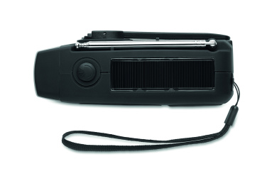 Logotrade mainostuotet kuva: Radio LED-taskulampulla