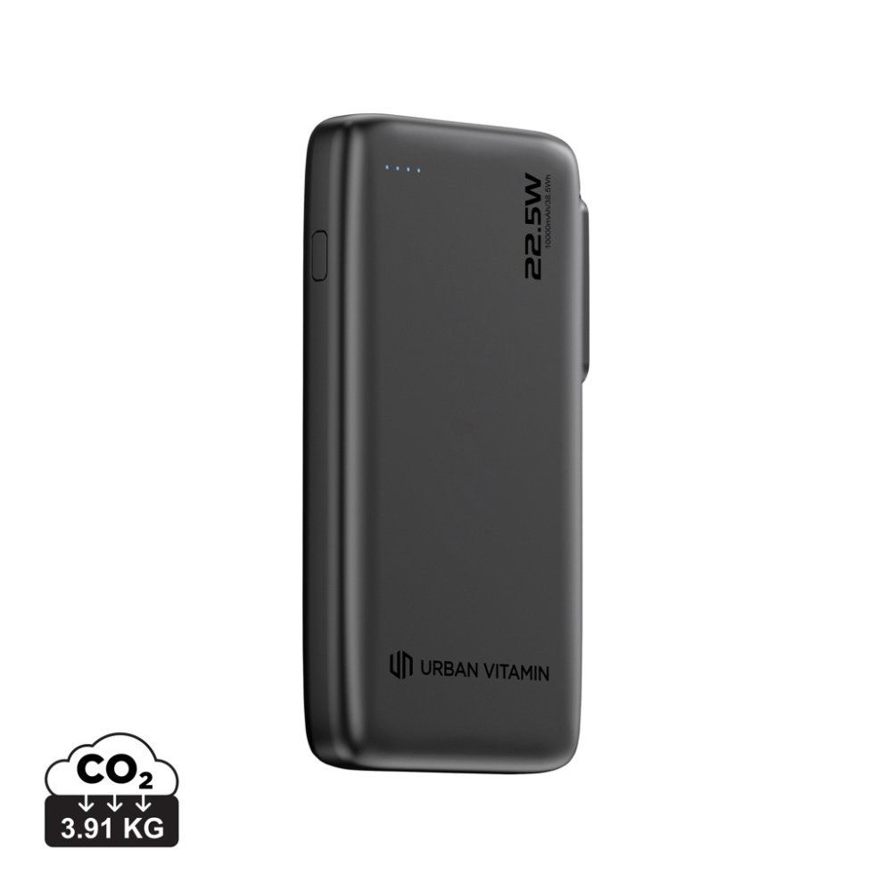 Logo trade liikelahjat tuotekuva: Urban Vitamin Emeryville 20 W 10 000 mAh -varavirtalähde
