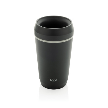 Logotrade mainoslahja tuotekuva: Topl kierrätetty muovi ToGo Tumbler patentoitu 360 kansi 350