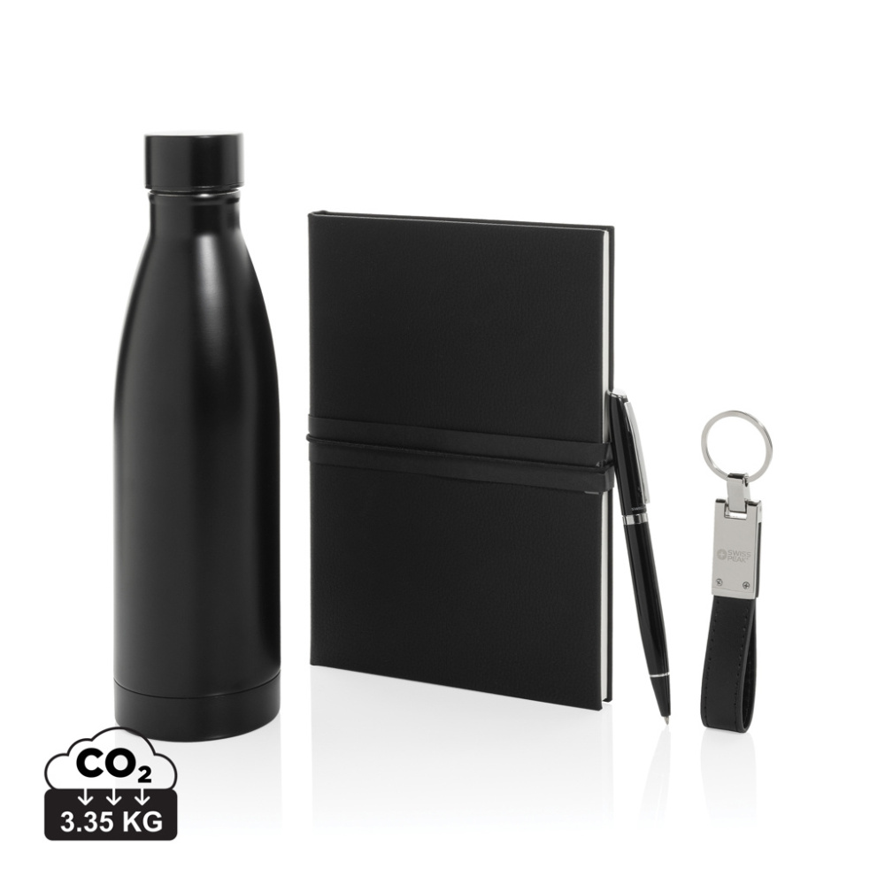 Logotrade liikelahjat kuva: Swiss Peak deluxe liikelahjasetti + vesipullo