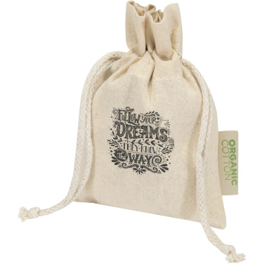 Logo trade mainoslahjat ja liikelahjat kuva: Odisha 140 g/m² :n OCS-sertifioitu lahjapussi – 15 x 10 cm
