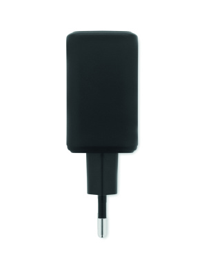 Logo trade liikelahja kuva: EU:n 2-napainen adapter/laturi