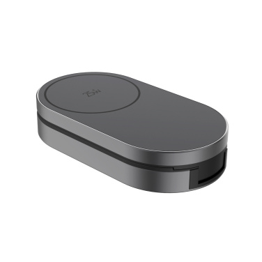 Logotrade liikelahja mainoslahja kuva: Quantum ultra-nopea 3-in-1 25 W taitettava langaton laturi