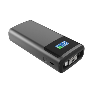 Logo trade mainoslahja ja liikelahja tuotekuva: Quantum RCS PD45W nopea 10 000 mAh -varavirtalähde näytöllä