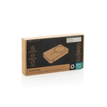Logo trade mainostuote kuva: Quantum ultra-nopea 10 000 mAh magneettinen 25 W powerbank.