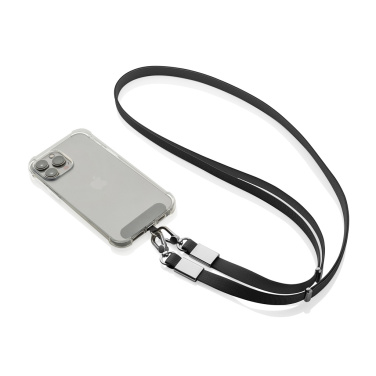 Logo trade mainoslahjat tuotekuva: Nivo RCS-kierrätetty PET crossbody-kaulanauha