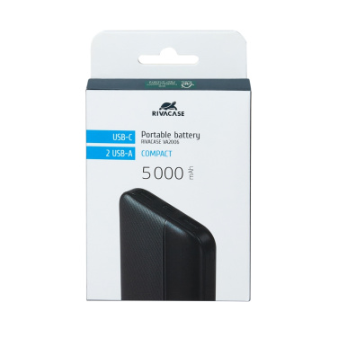 Logo trade liikelahja mainoslahja tuotekuva: Varavirtalähde VA2006 5000 mAh RIVACASE