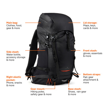 Logotrade liikelahjat kuva: Nordic Drift Trail RCS-reppu 33 L