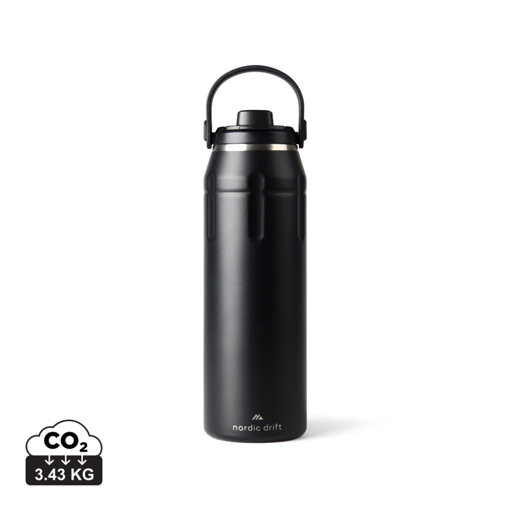 Logo trade liikelahjat mainoslahjat kuva: Nordic Drift Trail RCS -eristetty urheilujuomapullo 940 ml