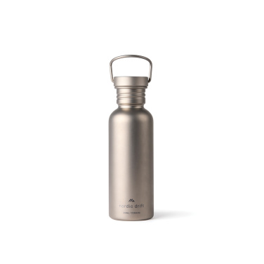 Logotrade mainoslahja ja liikelahja kuva: Nordic Drift Trail -ultrakevyt titaanijuomapullo 600 ml