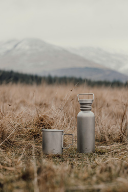 Logotrade liikelahjat mainoslahjat tuotekuva: Nordic Drift Trail -ultrakevyt titaanijuomapullo 600 ml
