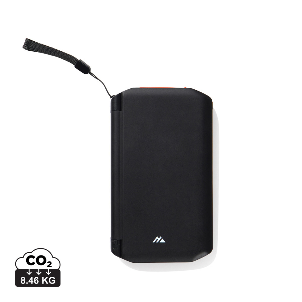 Logo trade liikelahja mainoslahja tuotekuva: Nordic Drift Titan 10 000 mAh aurinkovirtapankki, 3 paneelia