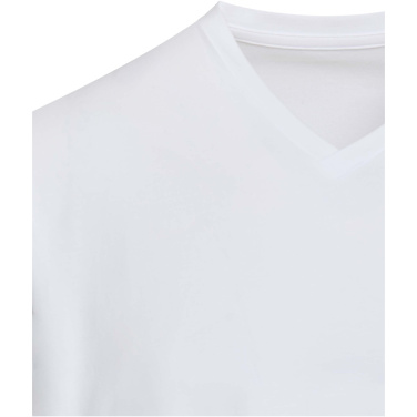 Logotrade mainostuotet kuva: Balfour lyhythihainen, OCS-sertifioitu V-aukkoinen unisex-t-paita 200 g/m²:n kankaasta