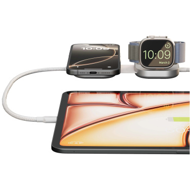 Logo trade mainostuotet tuotekuva: Zens Pro 3 140 W:n USB-C 3-in-1 -latauskaapeli