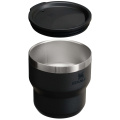 Stanley Stay Hot 295 ml ruostumattomasta teräksestä valmistettu eristetty pinottava muki, Musta