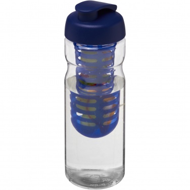 Logotrade reklaminės dovanos nuotrauka: H2O Active® Base 650 ml sportinis buteliukas ir infuzinis dangtelis