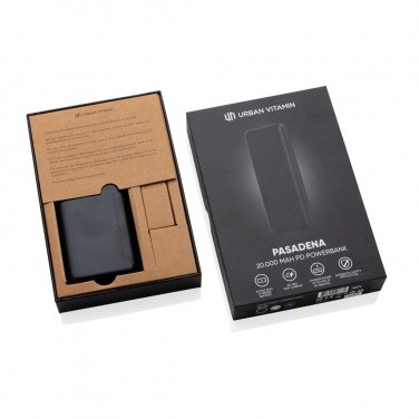 Logotrade reklaminiai produktai nuotrauka: Urban Vitamin Pasadena 20 000 mAh 18W PD maitinimo blokas