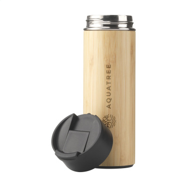 Logotrade verslo dovanos nuotrauka: Sakura 360 ml bambukinis termo buteliukas/termopuodelis