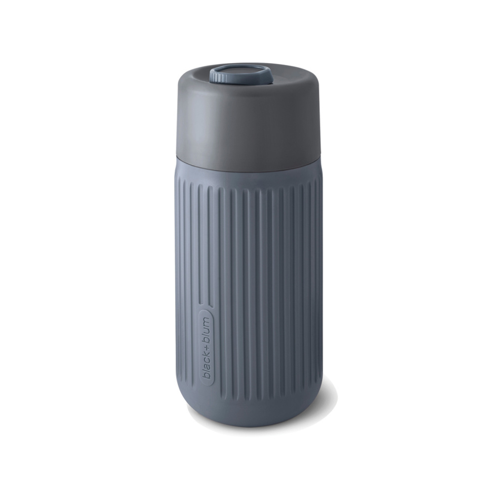 Logotrade verslo dovanos nuotrauka: „Black+Blum“ stiklinis kelioninis puodelis, 340 ml