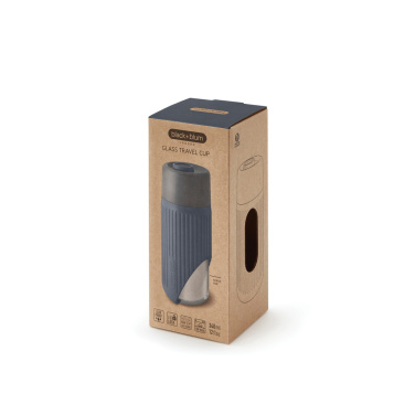 Logotrade verslo dovanos nuotrauka: „Black+Blum“ stiklinis kelioninis puodelis, 340 ml
