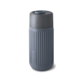 „Black+Blum“ stiklinis kelioninis puodelis, 340 ml, pilka