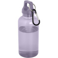 Oregono 400 ml RCS sertifikuotas perdirbto plastiko vandens butelis su karabinu, Alyvinė