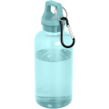 Oregono 400 ml RCS sertifikuotas perdirbto plastiko vandens butelis su karabinu, Turkis