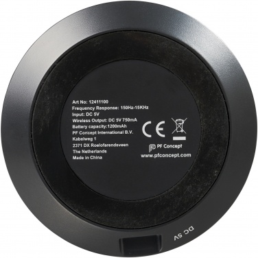 Logotrade Ideja dāvanas foto: Fiber 3W bezvadu uzlādes Bluetooth® skaļrunis