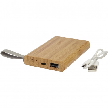 Logotrade Ideja dāvanas foto: Tulda 5000 mAh bambusa jaudas banka