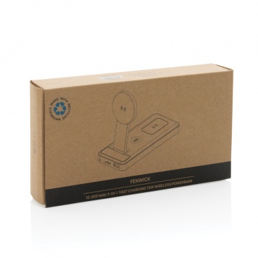 Logotrade Ideja dāvanas foto: Fenwick RCS otrreizēji pārstrādāta plastmasa 10000mah 3 vienā ātrā jaudas banka