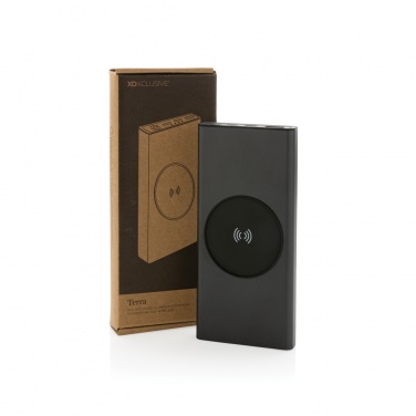 Logotrade dāvanas foto: Terra RCS pārstrādāta 18W alumīnija 10000 powerbank 10W