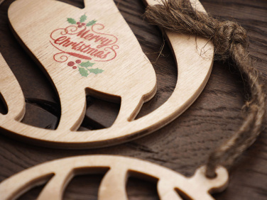 Logotrade biznesa dāvanas foto: Koka Ziemassvētku rotājums 1856121