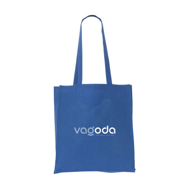 Logotrade Ideja dāvanas foto: Krāsu kvadrātveida maisiņš GRS pārstrādāta kokvilna (150 g/m²)